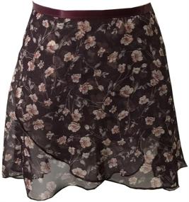 img 4 attached to 🩰 Limiles Girls Chiffon Ballet Skirt: Dance, Skate, or Wrap - S, M, L Sizes