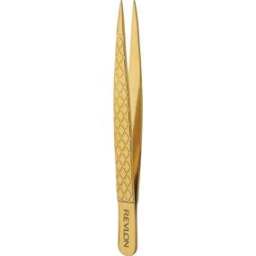 img 4 attached to 💫 Revlon Gold Series Titanium Point Tweezer with Advanced Coating for Precise Hair Removal