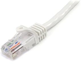 img 1 attached to 🔌 StarTech.com 3 ft. (0.9 m) Cat5e Ethernet Cable - Power Over Ethernet - Snagless - White - Ethernet Network Cable: Reviews and Pricing