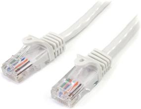 img 2 attached to 🔌 StarTech.com 3 ft. (0.9 m) Cat5e Ethernet Cable - Power Over Ethernet - Snagless - White - Ethernet Network Cable: Reviews and Pricing