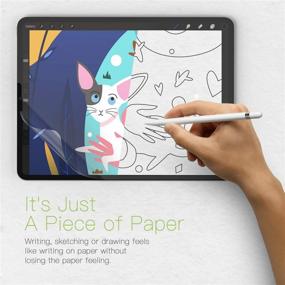 img 3 attached to 📱 Premium Paperfeel Screen Protector for iPad Pro 11 inch (2020 & 2018) - Matte Texture, Apple Pencil Compatible, High Sensitivity, Anti-Glare, Anti-Fingerprint
