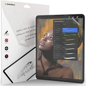 img 4 attached to 📱 Premium Paperfeel Screen Protector for iPad Pro 11 inch (2020 & 2018) - Matte Texture, Apple Pencil Compatible, High Sensitivity, Anti-Glare, Anti-Fingerprint