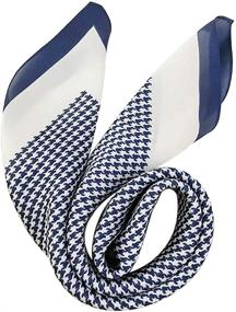 img 2 attached to GERINLY Simple Houndstooth Print Neckerchief