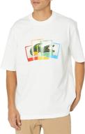 lacoste polaroid graphic t shirt heather logo