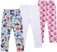 👧 geom fish ankle length cotton leggings: comfortable toddler/little girls legwear logo