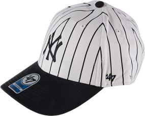 img 3 attached to 47 Yankees Baseball Pinstripe White Boys' Accessories and Hats & Caps