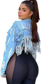 img 1 attached to PAODIKUAI Womens Distressed Cropped Backless