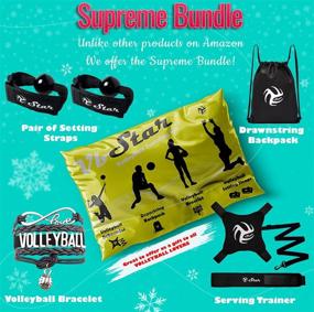 img 3 attached to 🏐 Volleyball Training Equipment Aid - Improve Serving, Setting & Spiking Effortlessly, Ideal Solo Serve & Spike Trainer for All Skill Levels, Top-Notch Volleyball Gift, Customize Your Bundle for Optimal Results