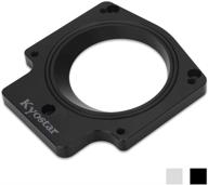 kyostar 102mm aluminum throttle body spacer adapter intake manifold fit for ls ls1 ls2 ls3 ls4 ls6 ls7 lsx(black) logo