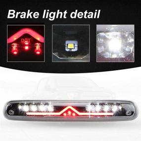 img 1 attached to 🚦 Third 3rd Brake Light Clear for 07-13 Chevy Silverado & GMC Sierra - LED Rear Tail Cargo Lamps