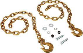 img 1 attached to 🔒 Fulton 49150 Safety Chain Kit in Sleek Black - Optimal Protection for Secure Towing