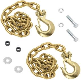 img 2 attached to 🔒 Fulton 49150 Safety Chain Kit in Sleek Black - Optimal Protection for Secure Towing
