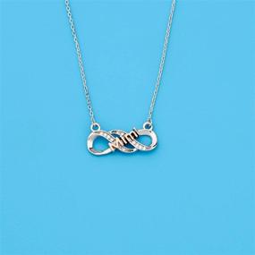 img 1 attached to 👵 Meaningful Grandma Necklace: LQRI Infinity Love Charm Pendant - Perfect Gift for Granny/Mimi/Nana/Nonna, from Granddaughter/Grandson!