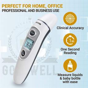 img 2 attached to 🌡️ Effortless Accuracy: Convenient Portable No Touch Thermometer for All Ages