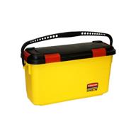 🧽 rubbermaid fgq95088yel hygen storage and charging bucket for microfiber mops - yellow, 12.5" x 8.8" x 25.8 logo