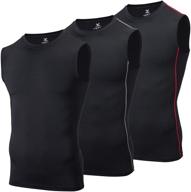 fungik sleeve sleeveless compression workout men's clothing for active logo