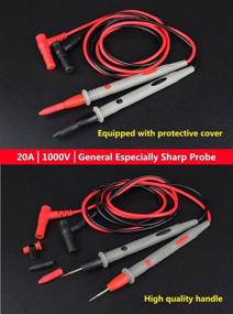 img 1 attached to 🔌 DARKBEAM Multimeter Test Meter Leads: Banana Plug Digital Clamp Tester with Voltmeter Probe - 20A Especially Sharp Model - Electronic Test Leads and Accessories included
