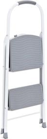 img 3 attached to Rubbermaid RMS-2 2-Step Steel Step Stool, 225lb Capacity, White: Sturdy and Reliable Access Solution