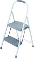 rubbermaid rms-2 2-step steel step stool, 225lb capacity, white: sturdy and reliable access solution logo