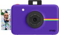 zink polaroid snap instant digital camera (purple) with zink zero ink printing technology logo