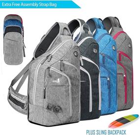 img 1 attached to 🎒 Durable SEEU Oversized Daypack Backpacks for Casual Use
