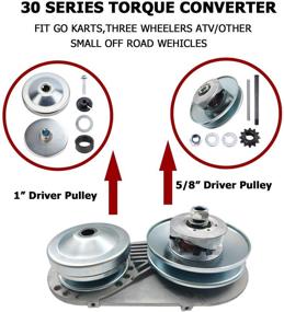 img 2 attached to 🏎️ Upgrade Your Go Kart with the 30 Series Torque Converter Pulley Kit: Perfect Fit for Manco Comet TAV2 218353A 212CC – Includes 1-Inch Driver, 5/8 Driven 10T #40 41 Sprocket, and 12T #35 Chain Sprocket