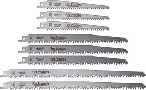 img 4 attached to 🪚 Wood Pruning Saw Blades for Reciprocating/Sawzall Saws - Pack of 8: Includes 9-Inch 3-Blades, 6-Inch 3-Blades, and 12-Inch 2-Blades