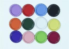 img 3 attached to 🌈 Versatile Double Sided Flattened Bottle Caps (100pcs Mixed Color) – Perfect for Bows, Magnets, Pendants, and Medals!