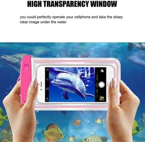 img 2 attached to 📱 Clear Universal Waterproof Case by CaseHQ – Dry Bag with Neck Strap for iPhone 8, 8 Plus, 7, 7 Plus, 6S, 6S Plus, Google Pixel, and More – Up to 5.8 Inches