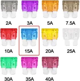 img 2 attached to 🚗 Efficient 60 Pack: 15 Amp ATC Fuse for Automotive, Car, Truck & Boat – Replacement Standard Size 15A Blade Fuses + Convenient Fuse Puller