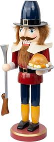 img 1 attached to Festive FUNPENY 14 Inch Nutcracker Soldier with Turkey - Collectible Christmas Ornament for Table, Desktop, Fireplace - Thanksgiving and Xmas Decorations