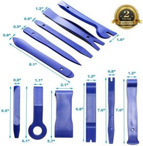 img 3 attached to 🔧 Kitbest Trim Removal Tool: 12Pcs Auto Panel and Dash Interior Trim Kit - Fastener Rivet Remover, Pry Tool, Upholstery Toolkit