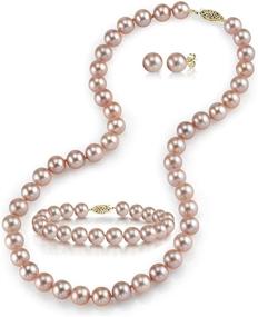 img 4 attached to 💍 Набор женских украшений: жемчужное ожерелье и браслет из пресноводных жемчужин