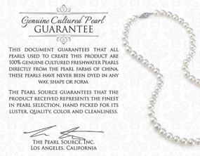 img 1 attached to 💍 Набор женских украшений: жемчужное ожерелье и браслет из пресноводных жемчужин
