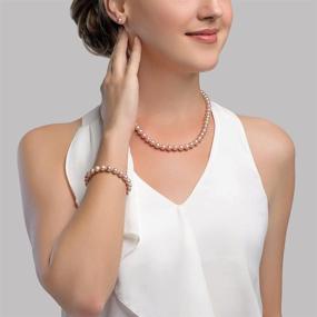 img 3 attached to 💍 Women's Jewelry Sets: Freshwater Cultured Pearl Necklace and Bracelet