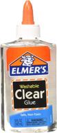 elmer's e305 washable school glue, 5 oz bottle, 4 pack, transparent logo