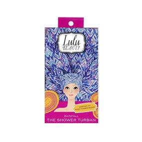 img 2 attached to Lulu Beauty The Shower Turban: Roomy Design 🚿 for Maximum Hair Volume and Protection - Rainfall, 1 Count
