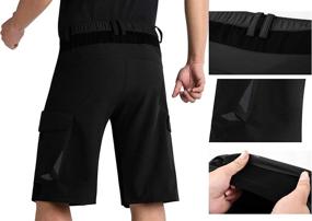 img 2 attached to Cycorld Men's Mountain Bike Shorts with Padded MTB Biking Baggy Design and Removable Padding Liner