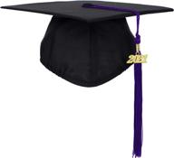 ftyfty unisex adult matte graduation cap: classy style with tassel year charm logo