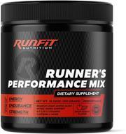 optimize your performance with runner's energy & endurance powder - keto friendly, low carb & calorie - packed with vitamins, bcaas, caffeine & more - fruit punch flavor - 30 servings! logo