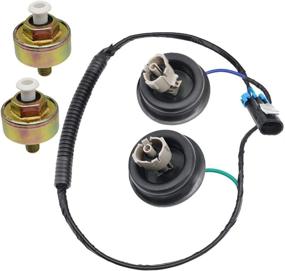 img 1 attached to 🔌 2-Pack KS116 Knock Sensor Replacement with Harness Wire Set for 10456603,12575869,12589867,12597415,8104566030 including 12601822 917-033