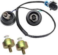 🔌 2-pack ks116 knock sensor replacement with harness wire set for 10456603,12575869,12589867,12597415,8104566030 including 12601822 917-033 logo