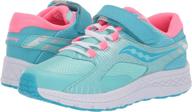 👟 saucony kids' purple girls' shoes - s velocer little logo