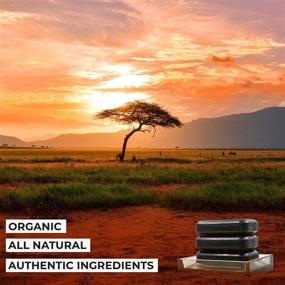 img 3 attached to 🌿 O Naturals 3 Bars African Black Soap for Acne & Problematic Skin | Organic Ingredients, Luxurious Texture | Triple Milled Bar Soap with Moisturizing Shea Butter | Natural Vegan Body & Face Soap for Men & Women | 12 oz Total