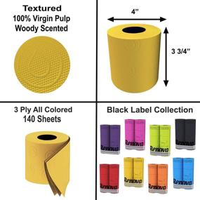 img 2 attached to 🧻 Renova Yellow Paper Toilet Roll - 6 Roll Standard Pack