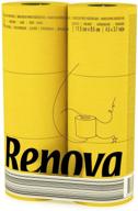 🧻 renova yellow paper toilet roll - 6 roll standard pack logo