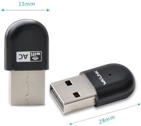 img 1 attached to 📶 WAVLINK USB Wireless Adapter, Nano AC600 WiFi, Dual Band 2.4G/5G Wireless Network Adapter for PC Desktop, Mini Travel Size, Compatible with Windows 10, 8.1, 8, 7, XP & Mac OS X 10.9-10.14