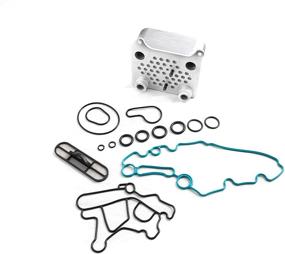 img 2 attached to 🚚 Enhance Performance with Rudy's Diesel Heavy Duty Replacement Oil Cooler Kit & Gaskets for 2003-2007 Ford F250 F350 F450 6.0 Powerstroke 6.0L