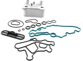 img 1 attached to 🚚 Enhance Performance with Rudy's Diesel Heavy Duty Replacement Oil Cooler Kit & Gaskets for 2003-2007 Ford F250 F350 F450 6.0 Powerstroke 6.0L