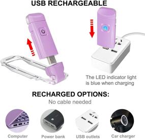 img 1 attached to BIGMONAT Rechargeable Brightness Adjustable Violet